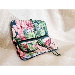 Vintage Floral Jewelry Travel Pouch